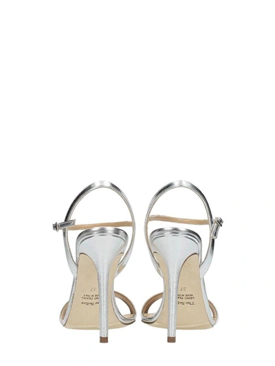 Shop The Seller Silver Wash Leather Sandals