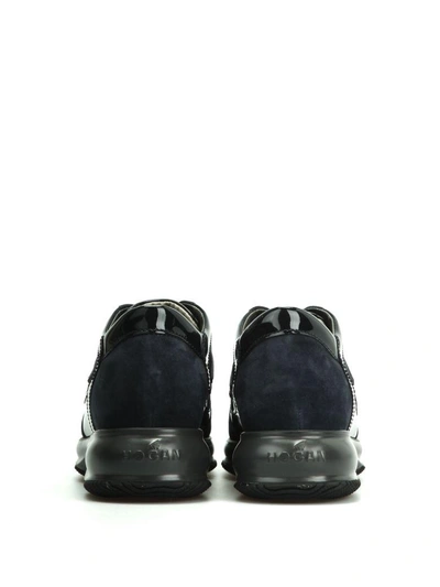 Shop Hogan Interactive H Flock In Blue Navy