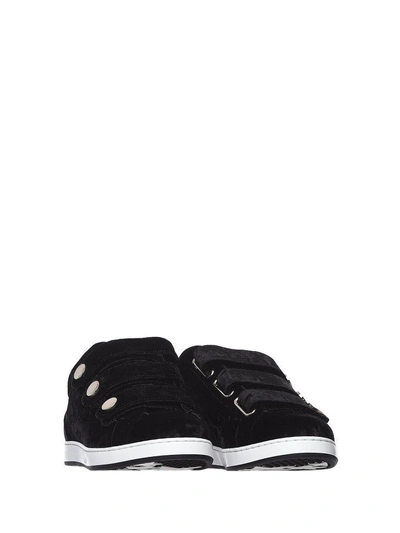 Shop Jimmy Choo Ny Sneakers Trainer Black In Nero