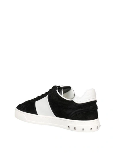 Shop Valentino Fly Crew Suede Sneakers In Nero