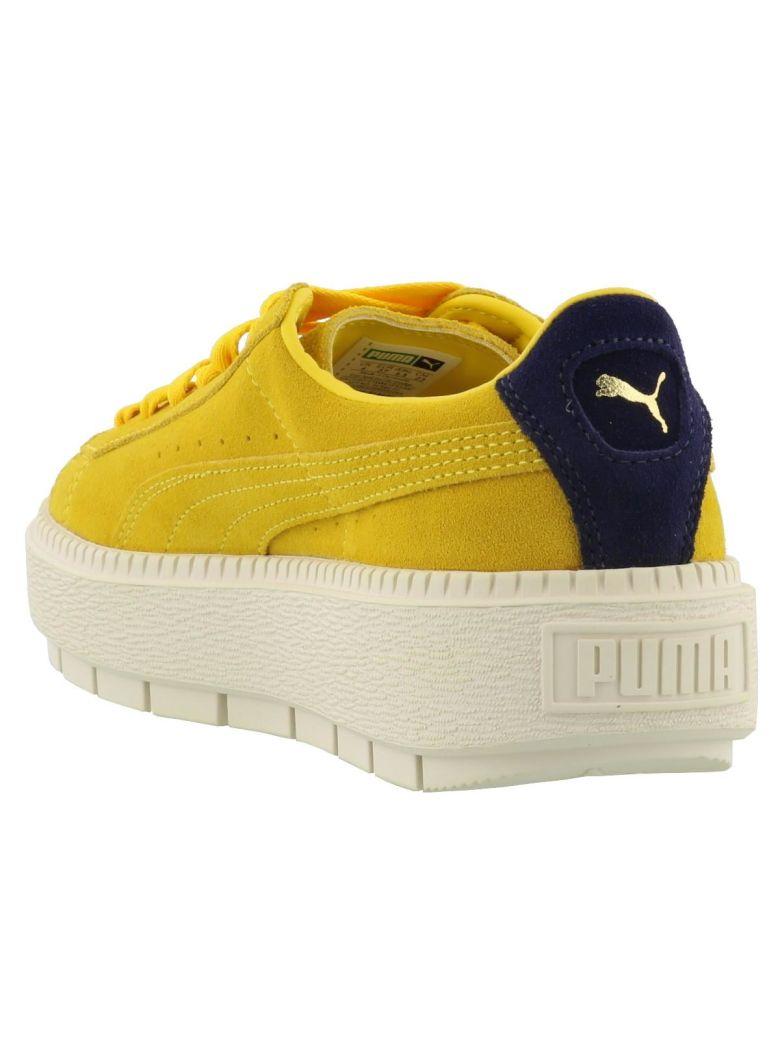 puma platform yellow