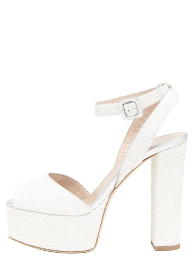 Shop Giuseppe Zanotti Sandals In White