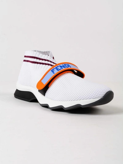 Shop Fendi Slip-on Sneakers In 0tbianco Burdeos
