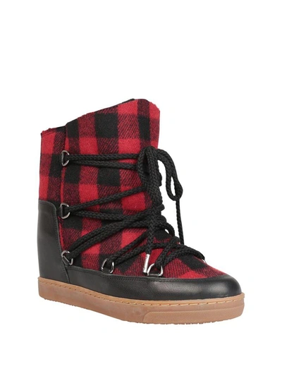 Shop Isabel Marant Nowles Boots In Rosso