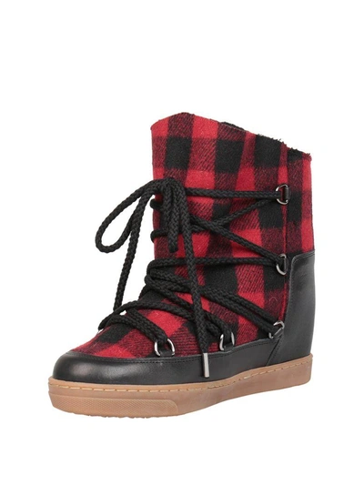 Shop Isabel Marant Nowles Boots In Rosso
