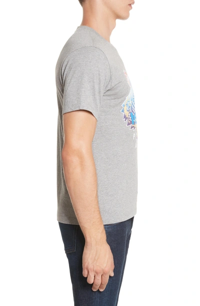 Shop Kenzo Rainbow Tiger Graphic T-shirt In Light Grey
