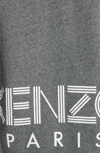 Shop Kenzo Logo Crewneck Sweatshirt In Anthracite