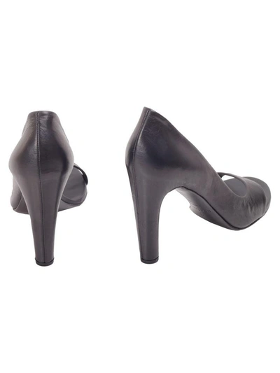 Shop Roberto Del Carlo Del Carlo Leather Heeled Shoes In Black