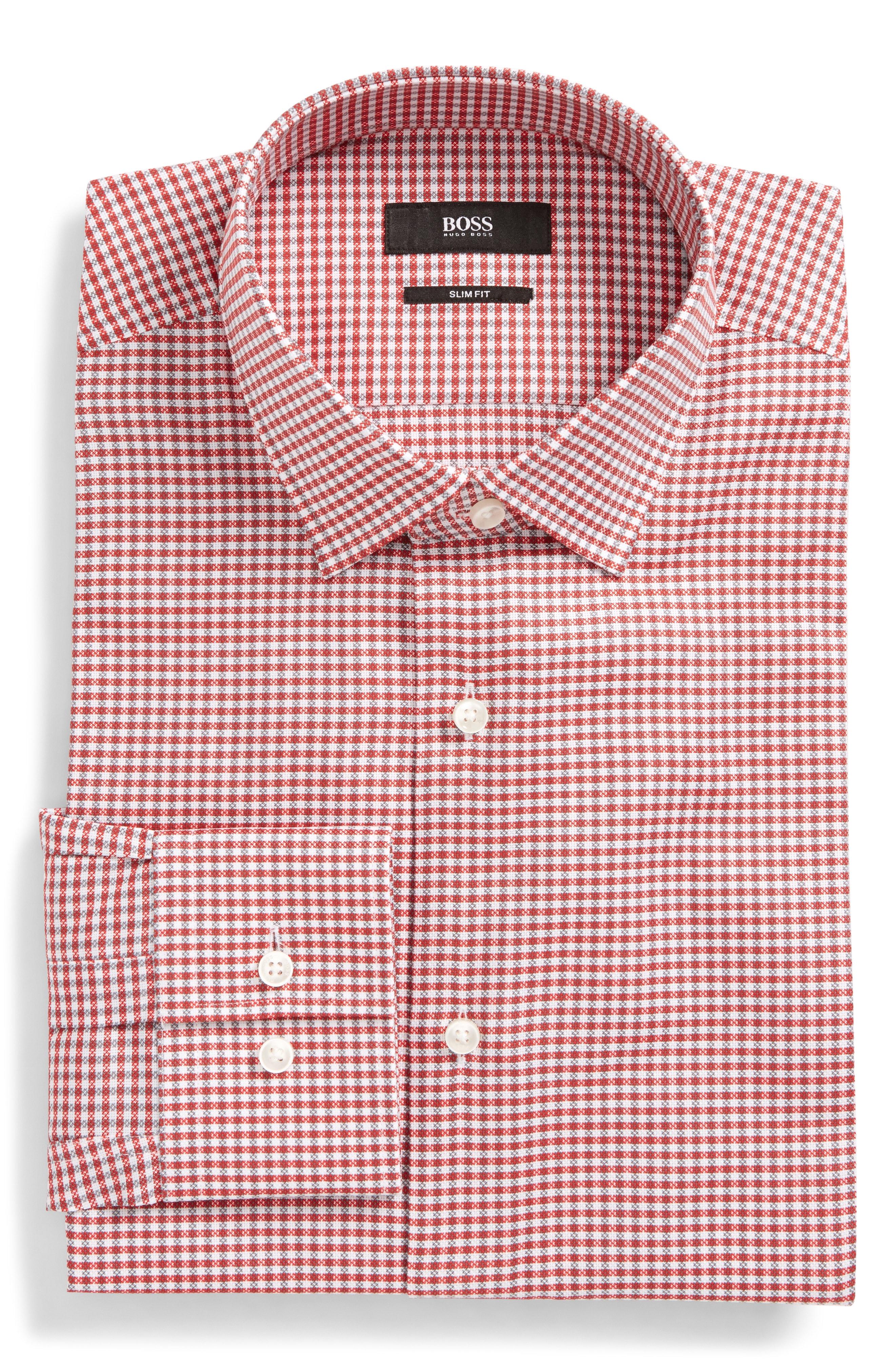 boss slim fit easy iron