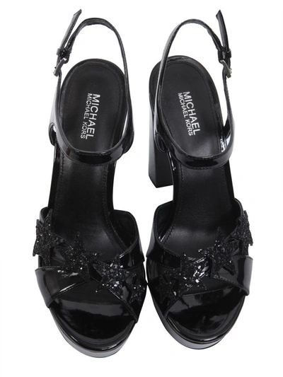 Shop Michael Michael Kors Lexie Sandals In Nero