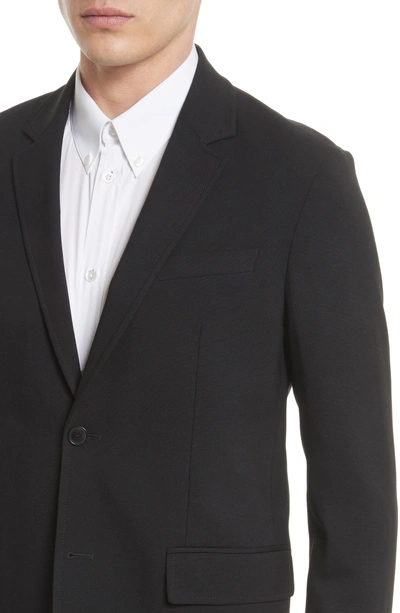 Shop Givenchy Star Tape Stretch Wool Jacket In Black