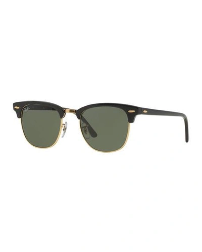Shop Ray Ban Clubmaster&reg; Monochromatic Sunglasses In W0365 Blac