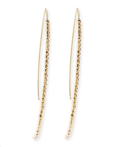 Shop Mizuki 14k Gold Beaded Marquise Drop Earrings