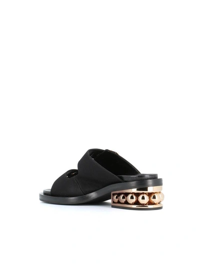 Shop Nicholas Kirkwood Casati Pearl Two Strap Sandal In Black