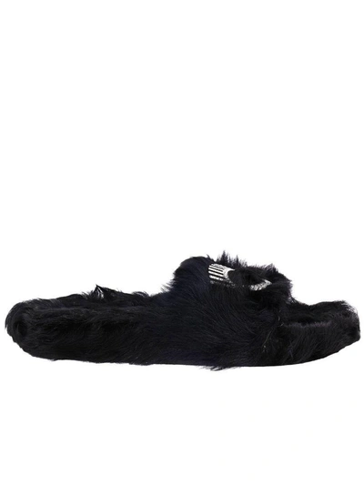 Shop Chiara Ferragni Flat Sandals Shoes Women  In Black