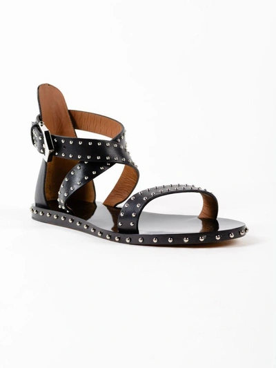Givenchy Elegant Strappy Studded Sandal In Black | ModeSens