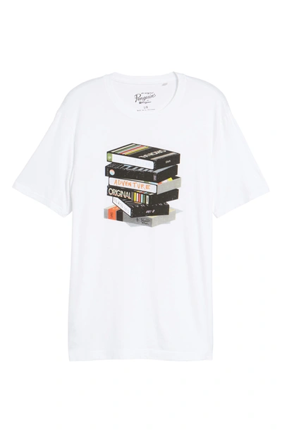 Shop Original Penguin Be Kind Rewind T-shirt In Bright White