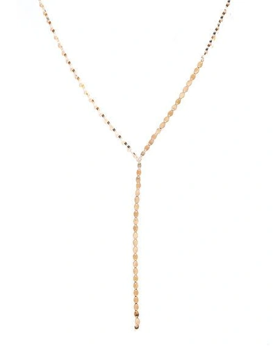 Shop Lana Nude Lariat Disc Necklace In Yellow Gold
