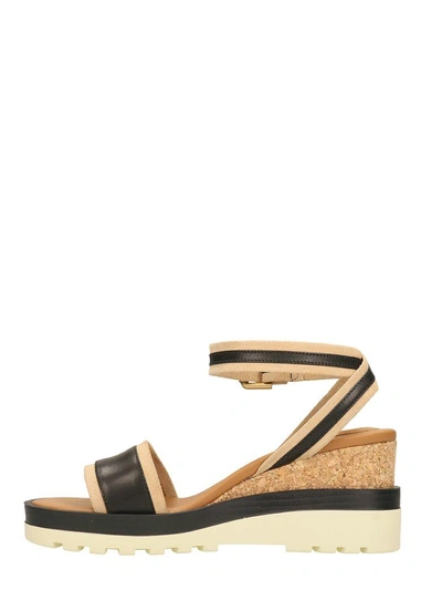 Shop See By Chloé Cork Base Sandals In Black