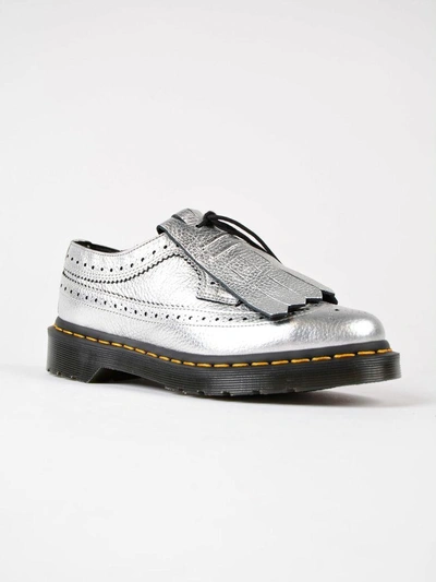 Shop Dr. Martens' Brogue Derby Shoes In Metallic