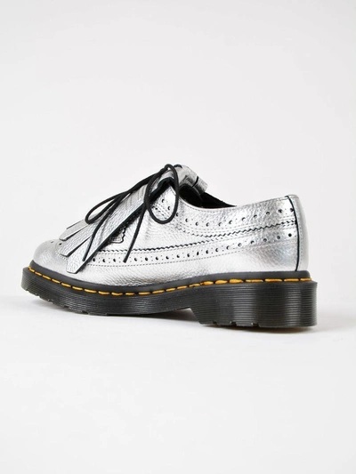 Shop Dr. Martens' Brogue Derby Shoes In Metallic