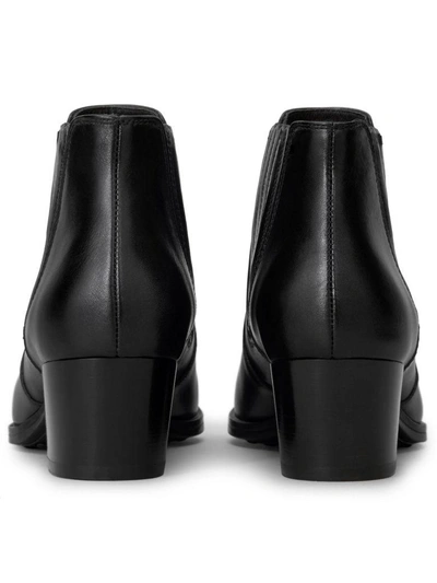 Shop Tod's Heeled Chelsea Boots In Black