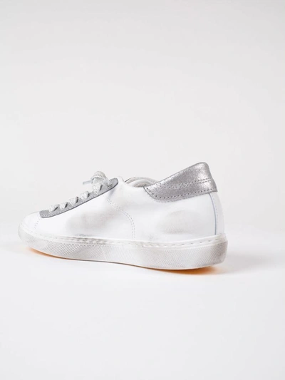 Shop 2star Star Patch Sneakers In White-silver