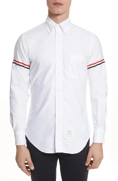 Shop Thom Browne Oxford Shirt In White