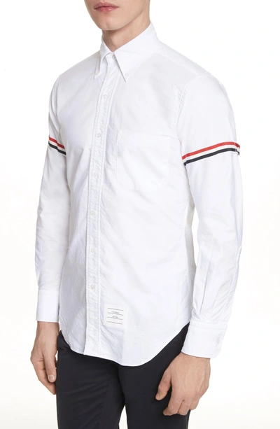 Shop Thom Browne Oxford Shirt In White