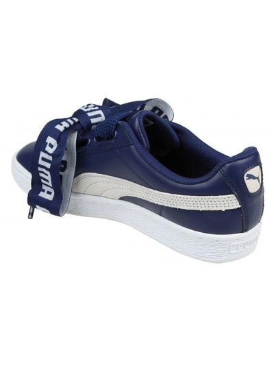 Shop Puma Sneakers Basketball Heart In Skin Color Blue