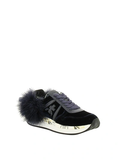 Shop Premiata Holly Sneakers In Blue