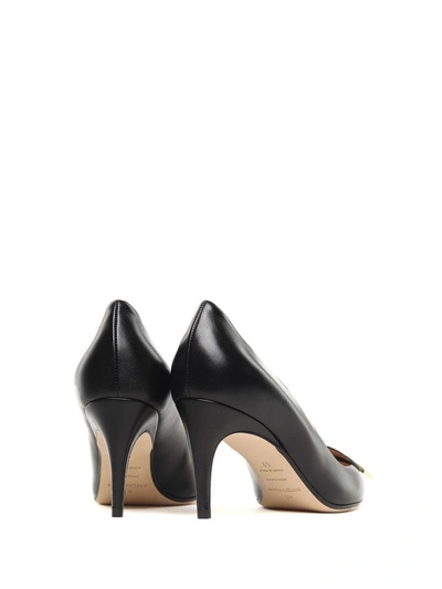 Shop Sergio Rossi Sr1 Leather Pumps In Nero