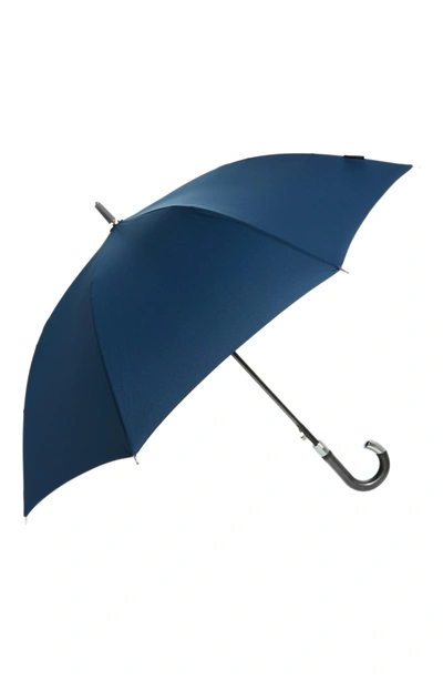 Shop Davek Elite Cane Umbrella - Blue In Navy Blue