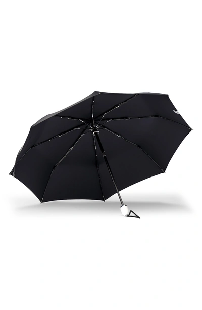 Shop Shedrain Stratus Compact Umbrella In Black/ Piano White