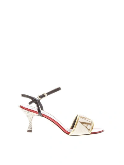 Shop Dolce & Gabbana Amore Cream Color Sandals