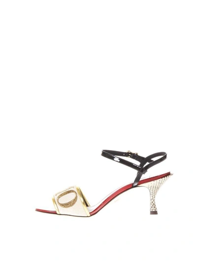 Shop Dolce & Gabbana Amore Cream Color Sandals