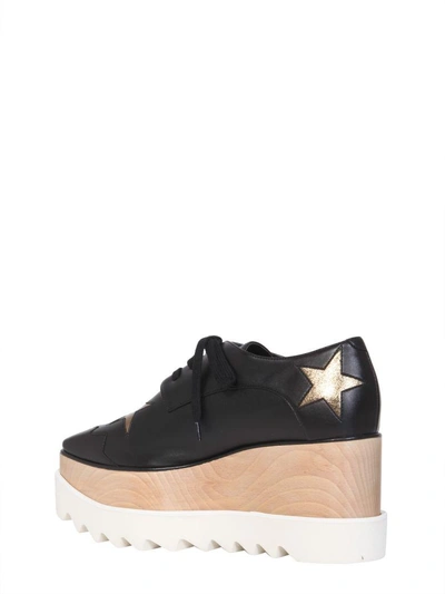 Shop Stella Mccartney Elyse Lace-up Shoes In Nero