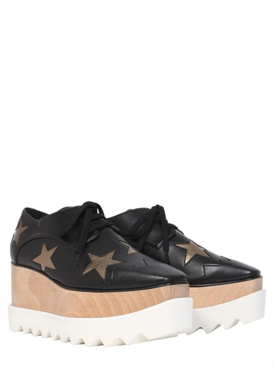 Shop Stella Mccartney Elyse Lace-up Shoes In Nero