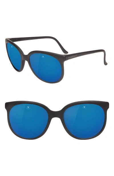 Shop Vuarnet Legends 02 55mm Polarized Sunglasses In Grey Polar Blue Flash