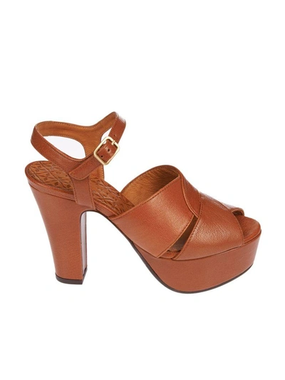 Shop Chie Mihara Xiro Platform Sandals In Brown