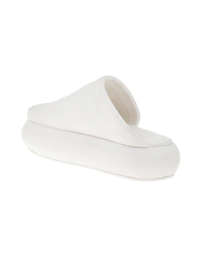 Shop Marsèll Leather Sandal In Bianco Optical