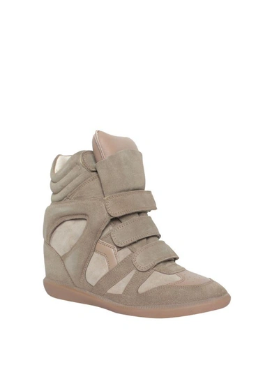 Shop Isabel Marant Suede Bekett Sneakers In Verde