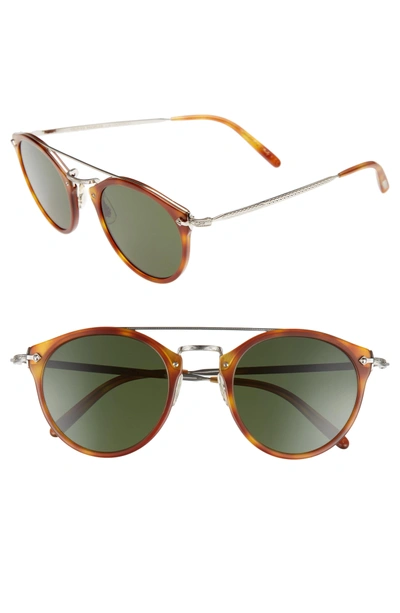Shop Oliver Peoples Remick 50mm Sunglasses In Semi-matte Light Brown