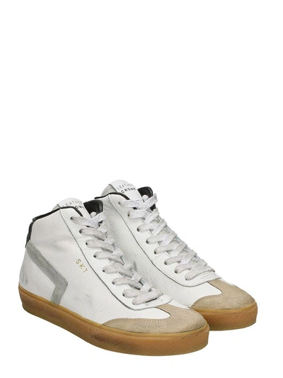 Shop Leather Crown White Leather Sneakers