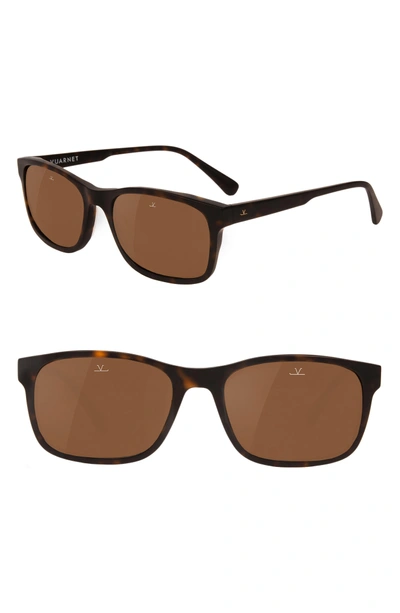 Shop Vuarnet District 55mm Sunglasses In Pure Brown
