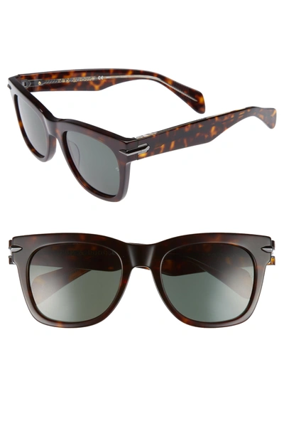 Shop Rag & Bone 54mm Sunglasses In Dark Havana