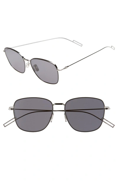 Shop Dior 'composit 1.1s' 54mm Metal Sunglasses - Black Palladium/ Dark Grey