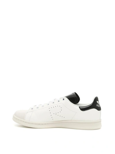 Shop Adidas Originals Raf Simons Stan Smith Sneakers In Optic White-core Blackbianco