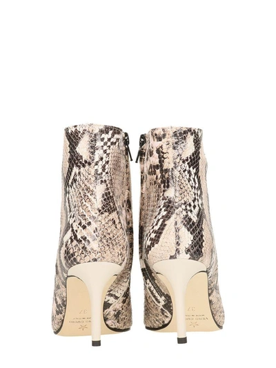 Shop Marc Ellis Python Printed Leather Ankle Boots In Animalier