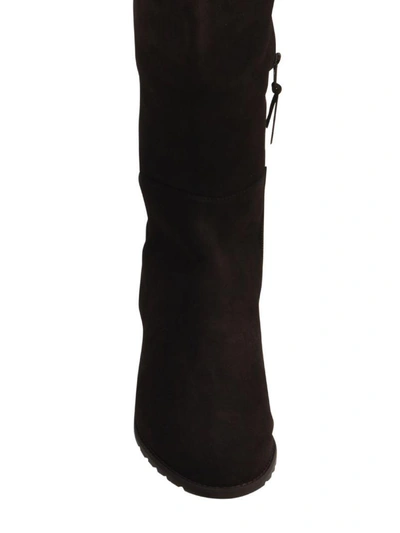 Shop Stuart Weitzman 2,5cm Flat High Suede Boots In Brown